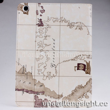 map design pu leather stand Case For ipad air/ipad 5
